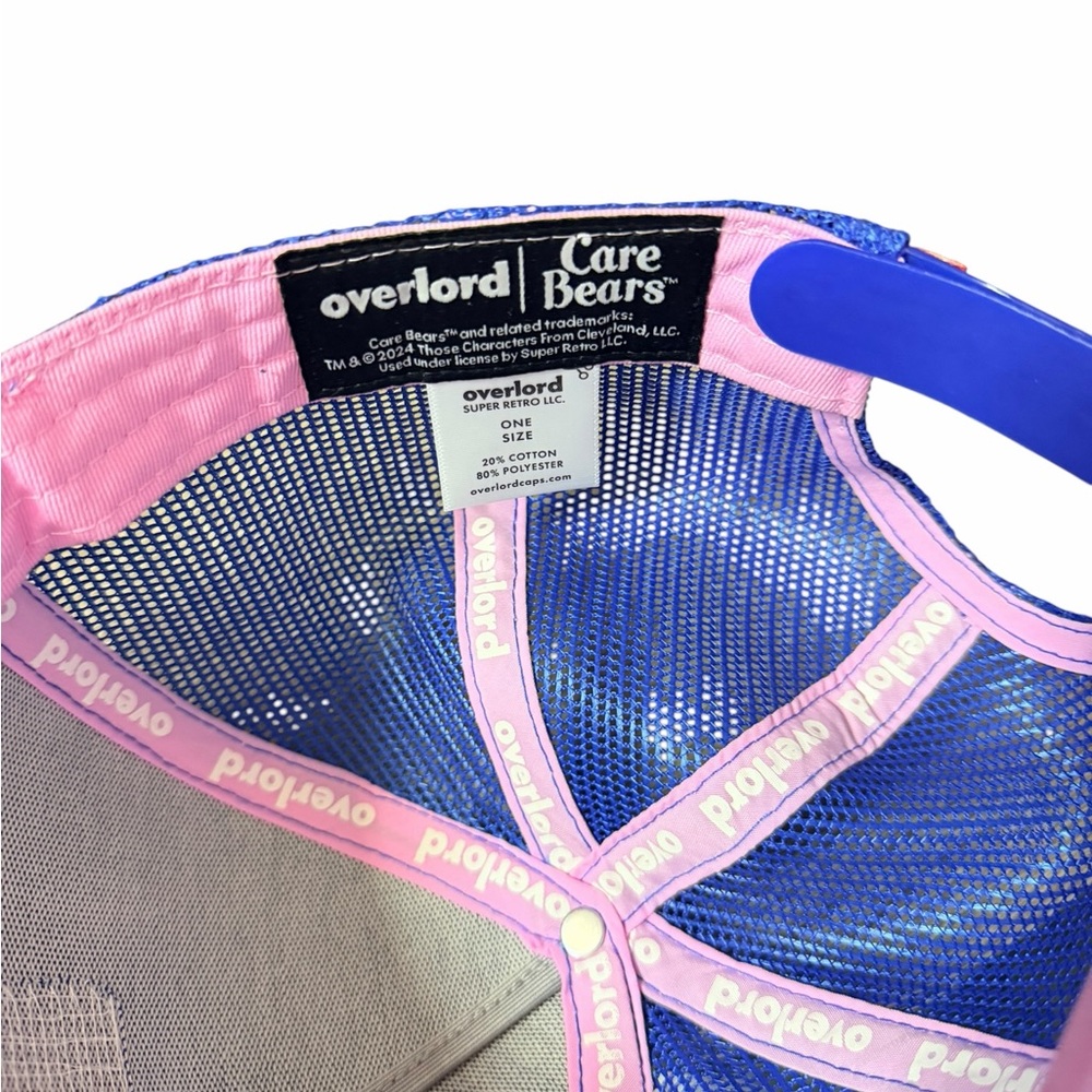 Overlord Women’s Care Bears Blue and Pink Mesh Trucker Hat, Grumpy Bear - Picture 5 of 5